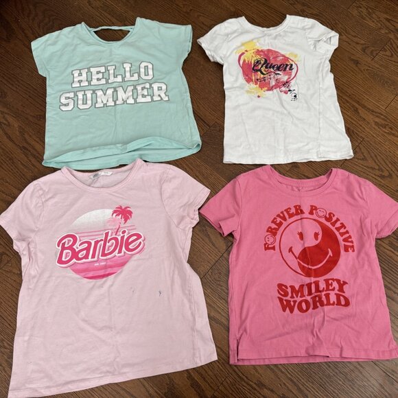 Girl's Summer T-Shirts Size 7-8 - Picture 1 of 1